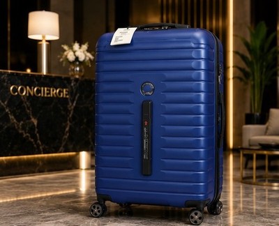 Delsey Paris Cruise 3.0 28  Hardside Trunk Spinner Luggage Blue TSA Lock