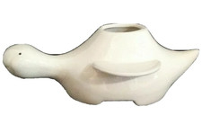 Vtg Sea Turtle Succulent Planter Ceramic Pier 1 Imports Grinning Turtle 