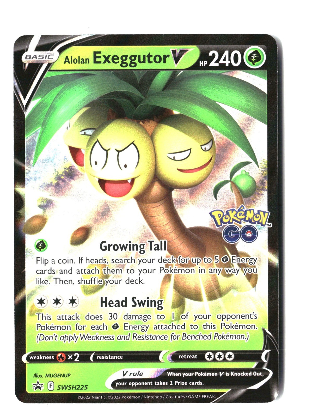 Alolan Exeggutor V Promo SWSH: Sword & Shield Promo Cards SWSD SWSH225 NM