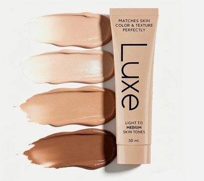 Luxe Research Color Changing Foundation, 30ml, Dark & Light & Medium Options US.