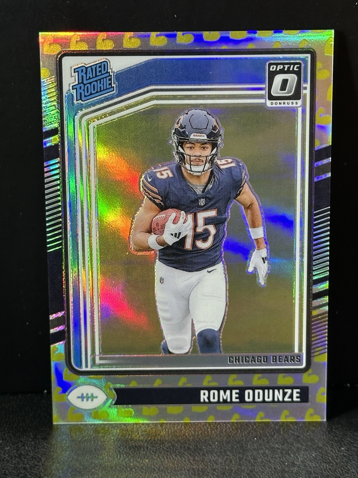 ROME ODUNZE 2024 Donruss Optic #286 Flex Emoji RC /149 Rated Rookie Da Bears!