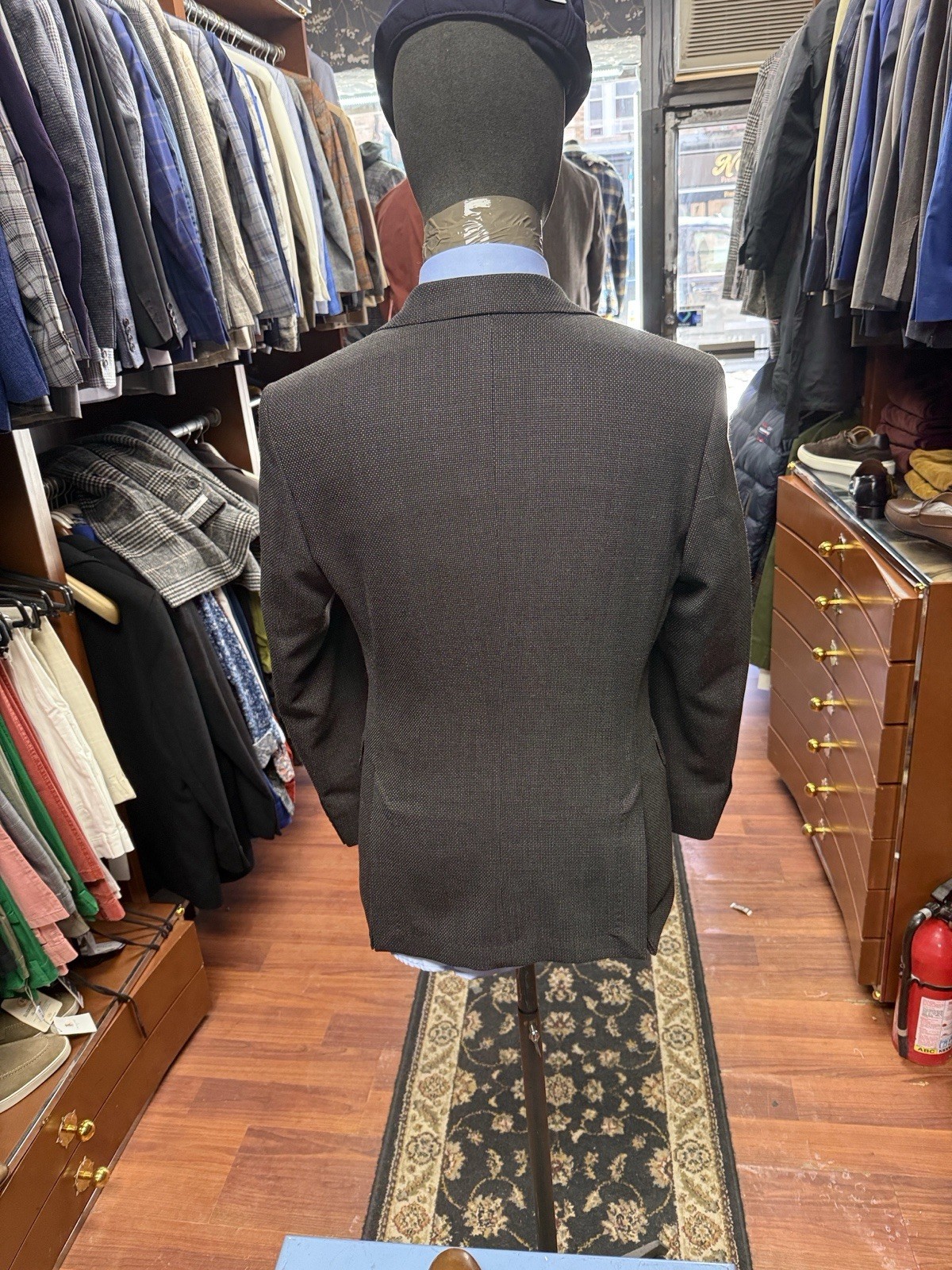 Hugo Boss Men's Henry181S Slim Fit Wool Blue Sport Coat Jacket Sz 36S thumbnail 5