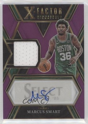 2022-23 Panini Select Purple Prizm 48/99 Marcus Smart #XFS-MSM Auto xi6