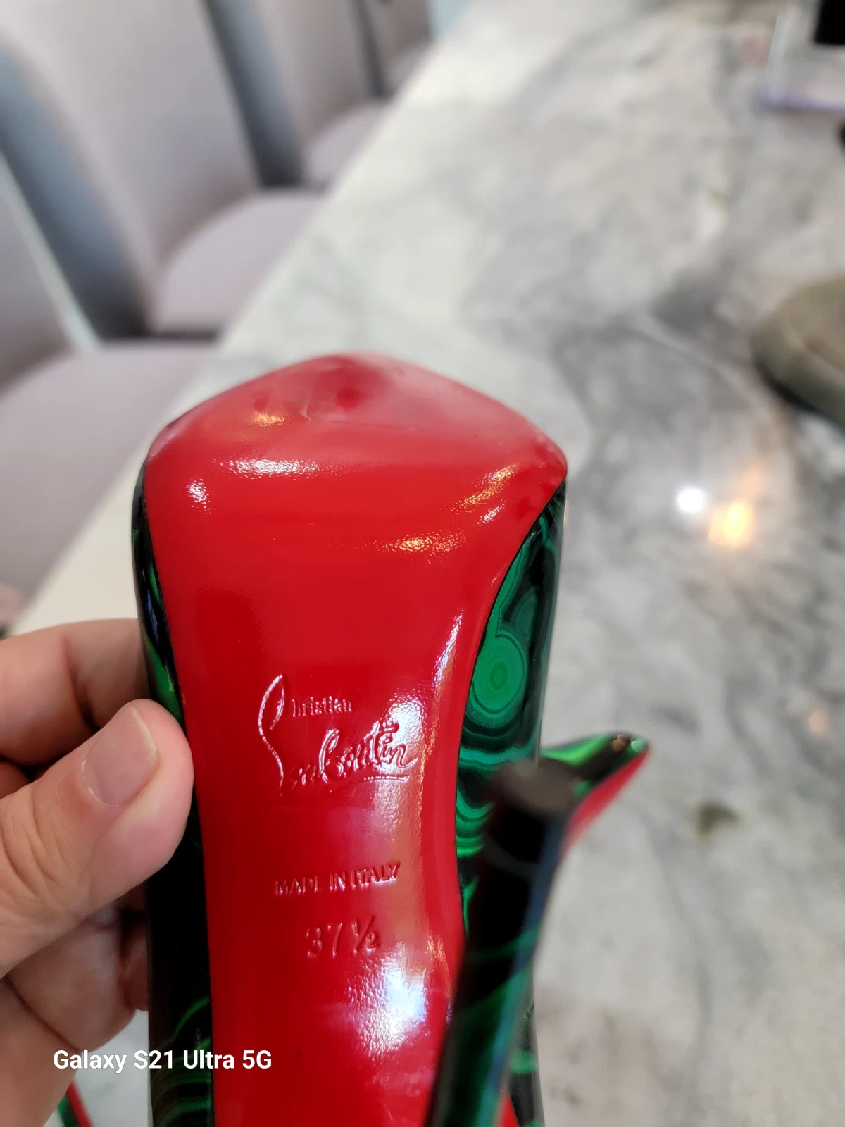 Christian Louboutin — christian louboutin malachite green shoes