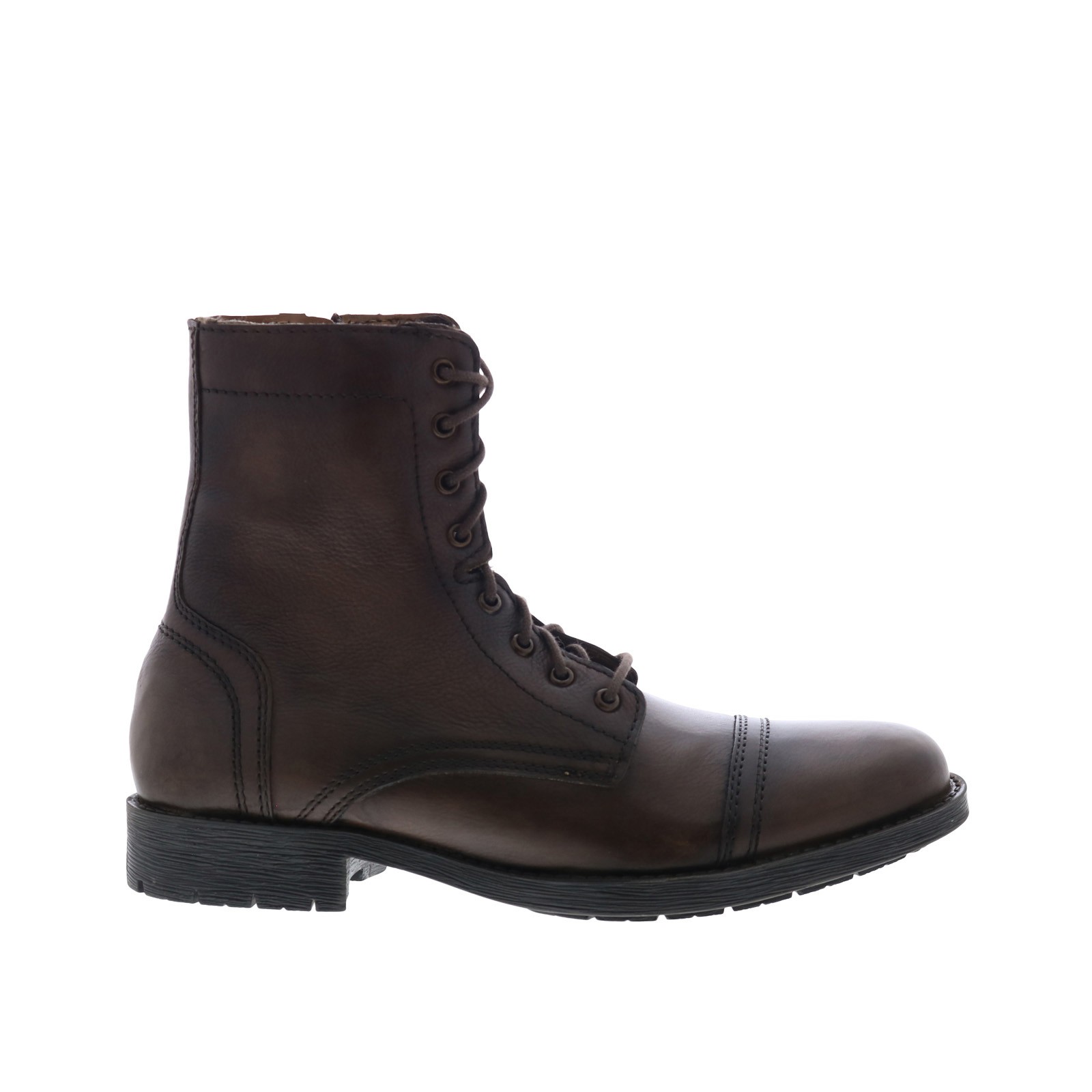 Steve Madden P-Mavrik Mens Brown Leather Lace Up Casual Dress Boots 7