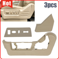 For 2009-2014 Ford F-150 F150 3pcs Left Driver Side Seat Cover Trim Panel Bezel For 2009-2014 Ford F-150 F150 3pcs Left Driver Side Seat Cover Trim Panel Bezel