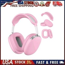AirPods Max Case, Soft Silicone Ear Cup Cover/Headband Cover, BARBIE PINK