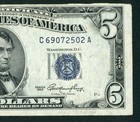 $5 1953 Silver Certificate Note ** PAPER CURRENCY AUCTIONS — photo 1