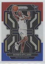2021-22 Panini Prizm Red White & Blue Prizm Bones Hyland #302 0k4