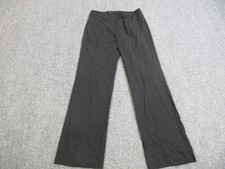 Escada Pants Womens 38 Black Virgin Wool Blend Dress Trouser Wide Leg Stretch