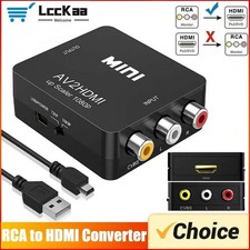 RCA AV to HDMI HD Converter Composite CVBS Video Adapter Wii NES SNES