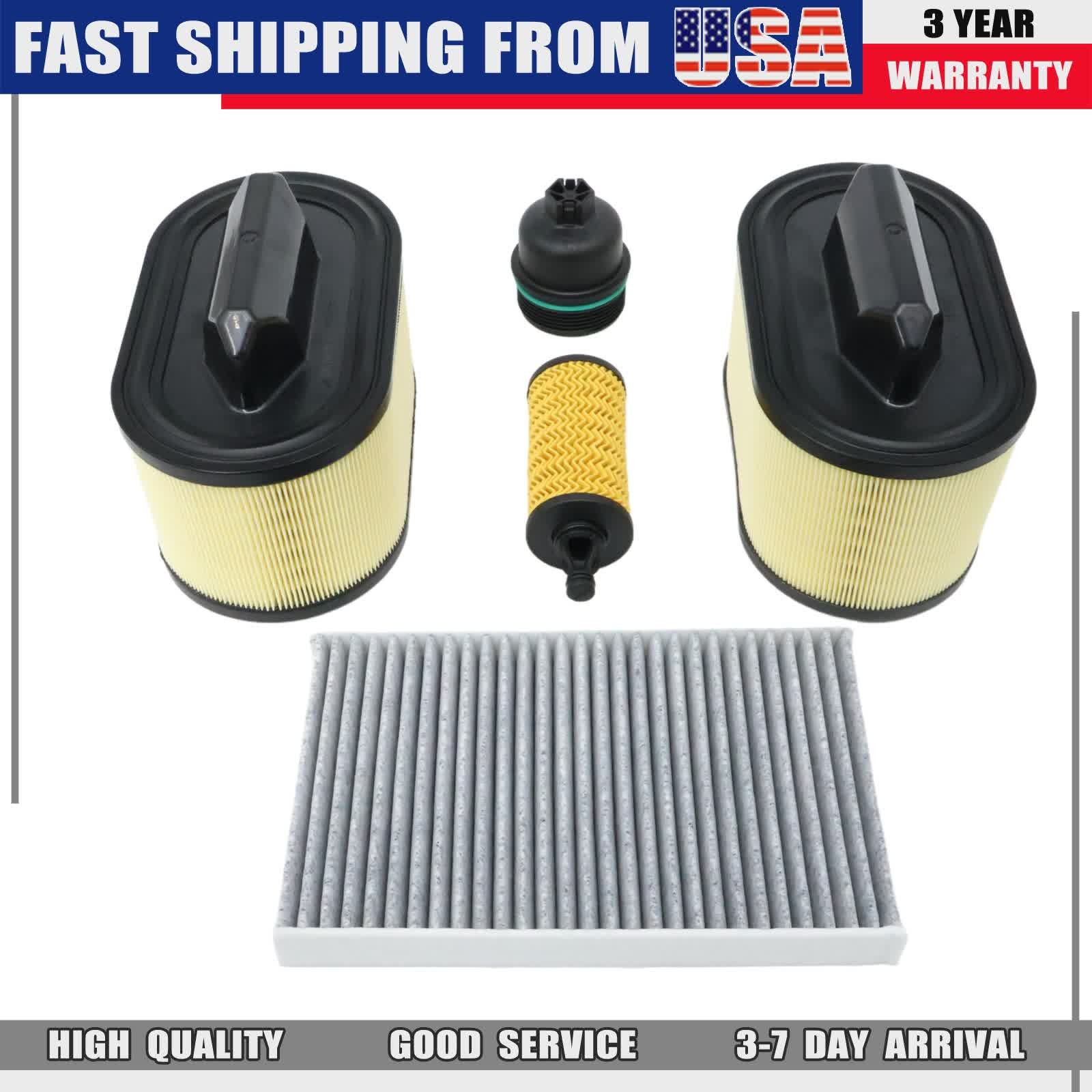 For Maserati Levante GT Modena Base S GTS Trofeo 3.0L 3.8L Engine Air Filter Kit