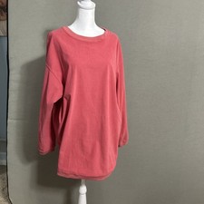 Sweatshirt Lightweight Unbranded Women Sz L- Rose Color