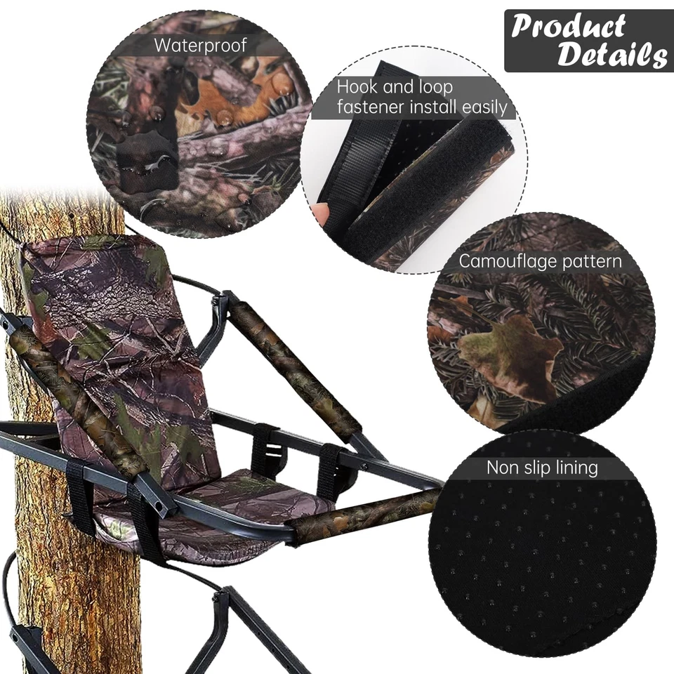4 PCS Tree Stand Rail Pads,Summit Treestands Shooting Rail Pads,Ladder Tree S... - Image 3 of 4