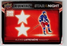 Alexis Lafreniere 2021-22 Credentials Star of the Night Second Star #2S-4