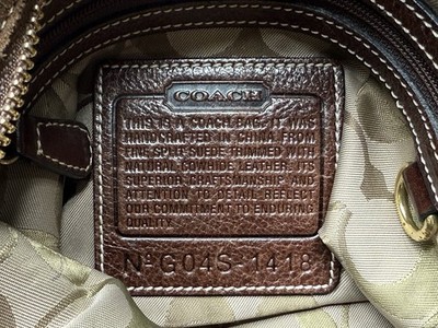 COACH Legacy Chocolate Brown Suede Slim Bucket Shoulder Bag