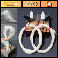 Premium Mongolian Horse Hair for Violin Viola Bows - Unbleached 29" Music Access