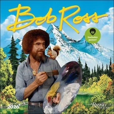 Bob Ross 2026 Wall Calendar (Includes Full-Color Poster) by Bob Ross