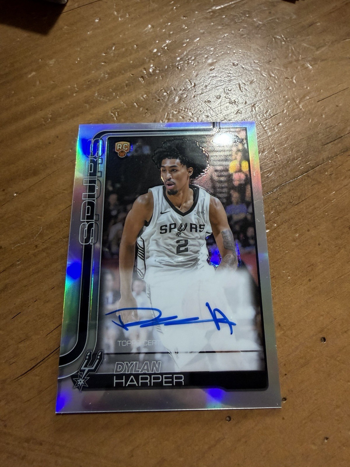 2025 Topps Chrome Dylan Harper Refractor Rookie RC Auto Autograph #TCAR-DH SPURS