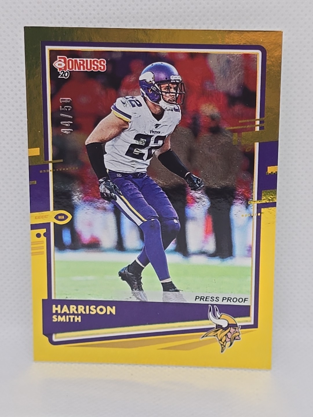 2020 Donruss Press Proof Gold #161 Harrison Smith /50
