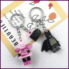 2pcs Beautiful Handmade 3D Bat Couple Keychain Fairy Figure Pendant Phone Key