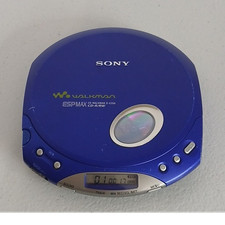 Sony Walkman D-E350 Portable CD Player Blue CD-R/RW TESTED Compatible Hold AM/FM