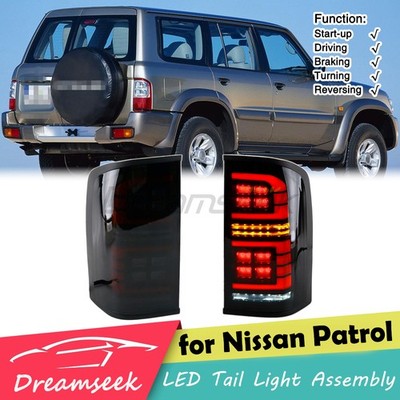 LED Tail Light Assembly for Nissan Patrol 98-04 Rear Brake Driving Lamp w/ Turn