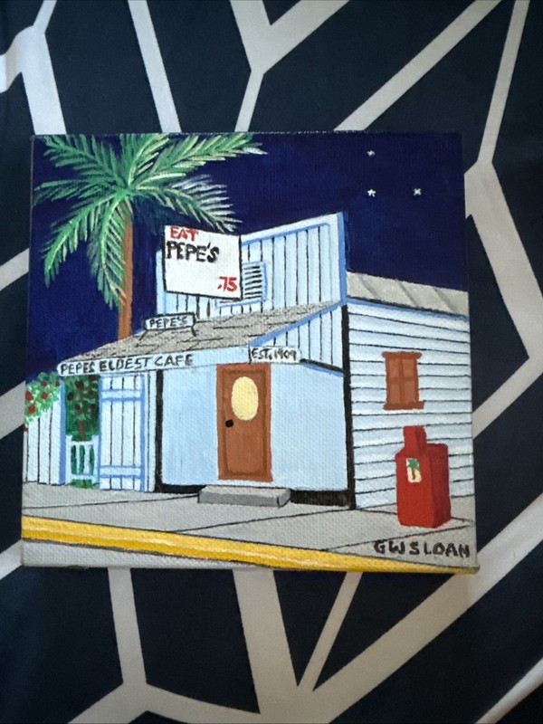 Acrylic Painting Original GW Sloan Key west Artist