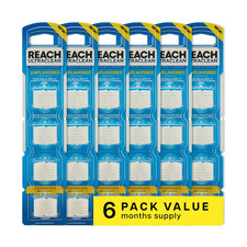 REACH Ultraclean Access Flosser Refill Heads, 28 Count Pack of 6 , White