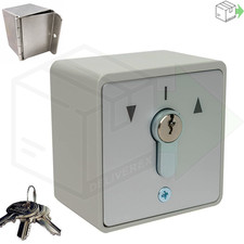 Roller Shutter Key Switch with 3 keys LOADING BAY DOOR SHOPFRONT SECURITY BOX