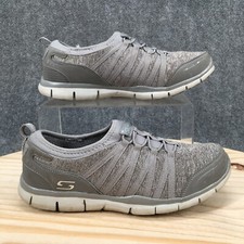 Skechers Shoes Womens 8.5 Gratis Shake it Off Casual Sneakers Gray Comfort 22602