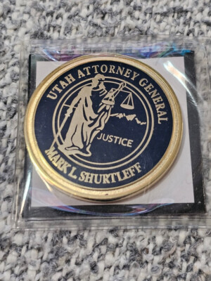 SYMBOL ARTS UTAH SPECIAL AGENT ATTORNEY GENERAL COIN. NEW