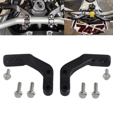 Handlebar Handguard Clamp Mount Black 1-1/8" Bars For KTM Husqvarna Honda Yamaha