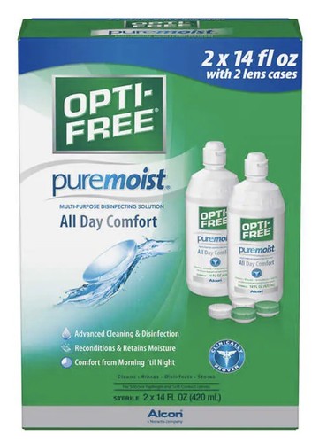 OPTI-FREE PureMoist Multi-Purpose Solution, 28 Ounces