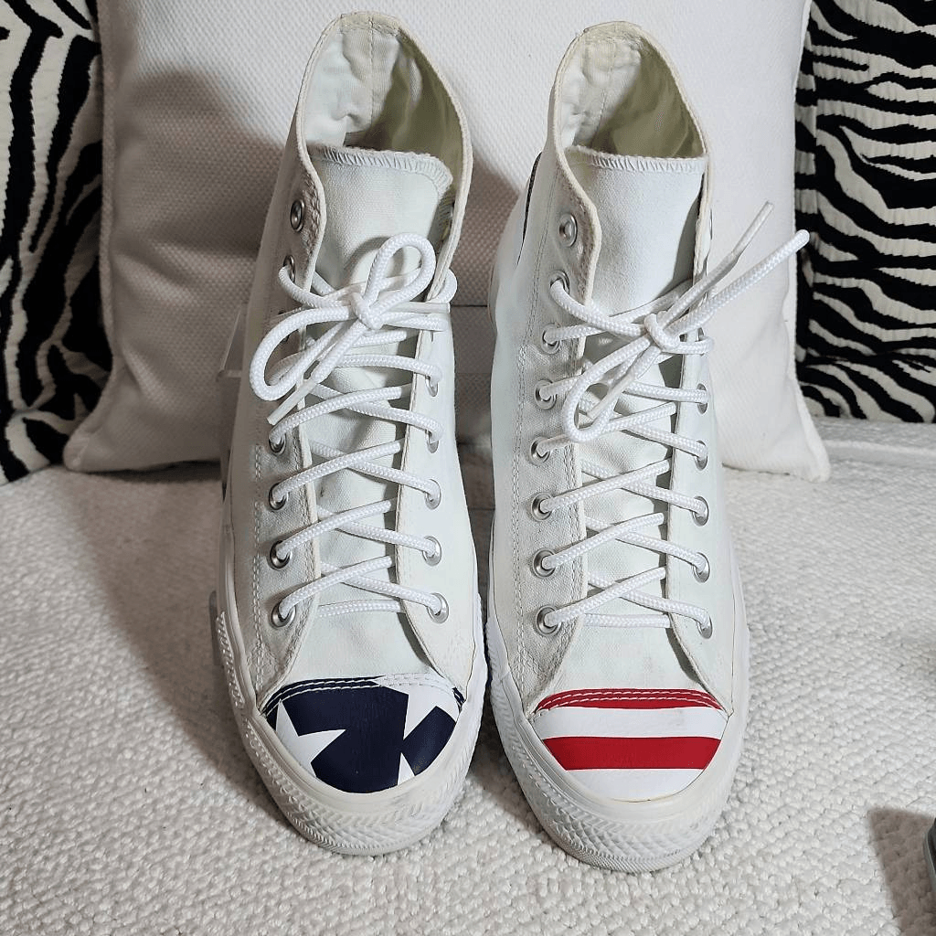 Converse Chuck Taylor All Star USA Flag Toe Stars Stripes Sneakers Converse Chuck Taylor All Star Hi Sneakers USA FLAG Stars  main image 3