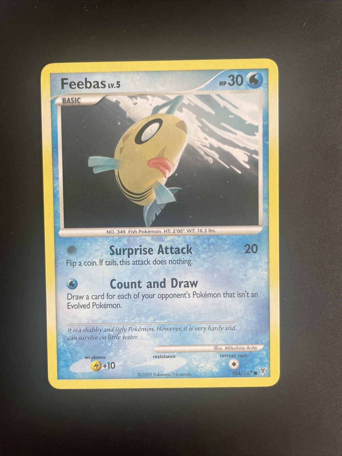 2009 Pokemon Platinum Supreme Victors Feebas 104/147 LP