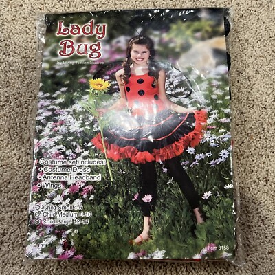Living Fiction Studios Lady Bug Child Small 4-6 Halloween Costume