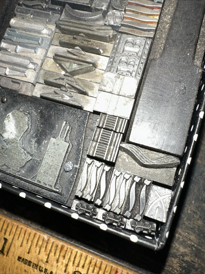 Print Blocks “ Ornamental Borders Dingbats ” Variety of Designs! #M5 Beautiful - Image 3 of 4