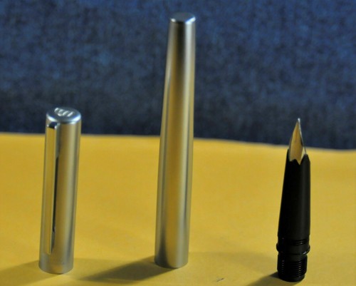 "Waterman" Master Satin chrome&CT French Fountain pen c.1971's w/box - Picture 4 of 12
