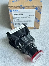 NEW EATON Hazardous Location Illuminated Maintained Push Button Red LED 1NO 1NC