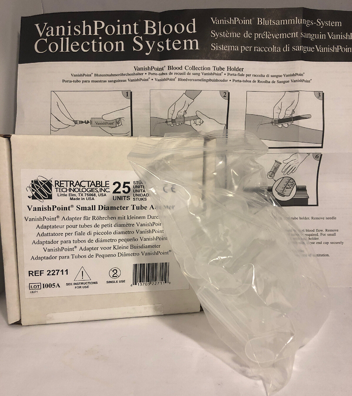 Retractable Technologies - VanishPoint Small Diameter Tube Adapter (25 ...