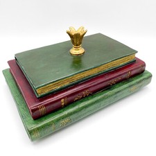 Vintage Faux Stack of Books Resin Tabletop Ac...