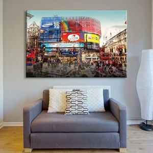 London England Large Wall Art Picture Print On Tempered Glass 59 X 39 375 Ebay