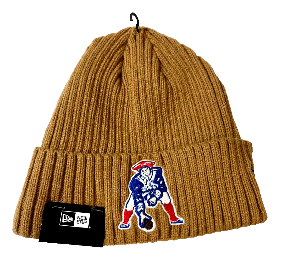 New England Patriots NE NFL Core Classic Cuffed Knit Hat~ Tan