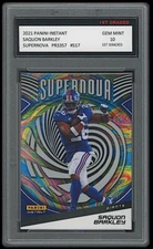 SAQUON BARKLEY 2021 PANINI INSTANT SUPERNOVA 1ST GRADED 10 FOOTBALL CARD GIANTS