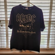 2006 AC/DC For Those About To Rock Black Concert T-Shirt Adult XL Delta Tag