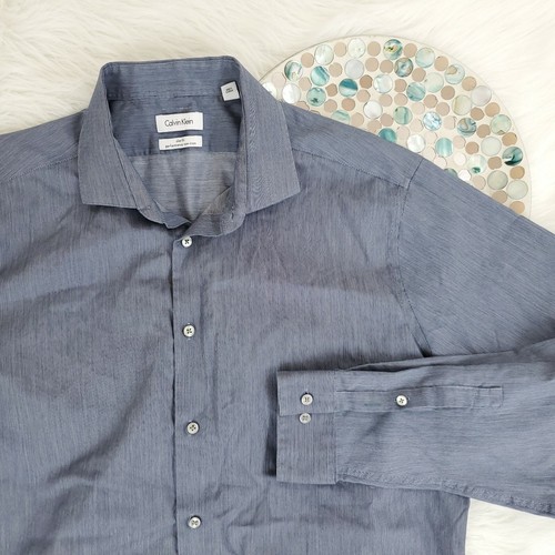 Calvin Klein Mens Dress Shirt Size 17.5 