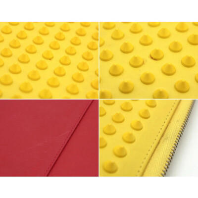 Christian Louboutin CRIS CASE Spikes, Yellow Leather [EX] Limited