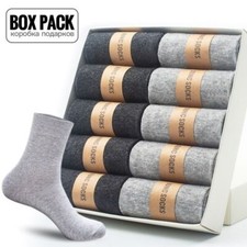 10 Pairs Black White Multicolor Business Men Socks Size EUR 39-45 Casual Fashion