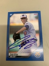 Caleb Kilian Signed 2022 Iowa Cubs Team Card IP Auto